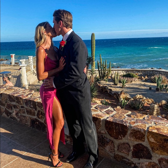 Princess Polly LIONESS Silk slit dress - Picture 8 of 16